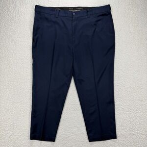 Oak Hill Dress Pants Men's 46x28 Navy Business Casual Office Classic Preppy